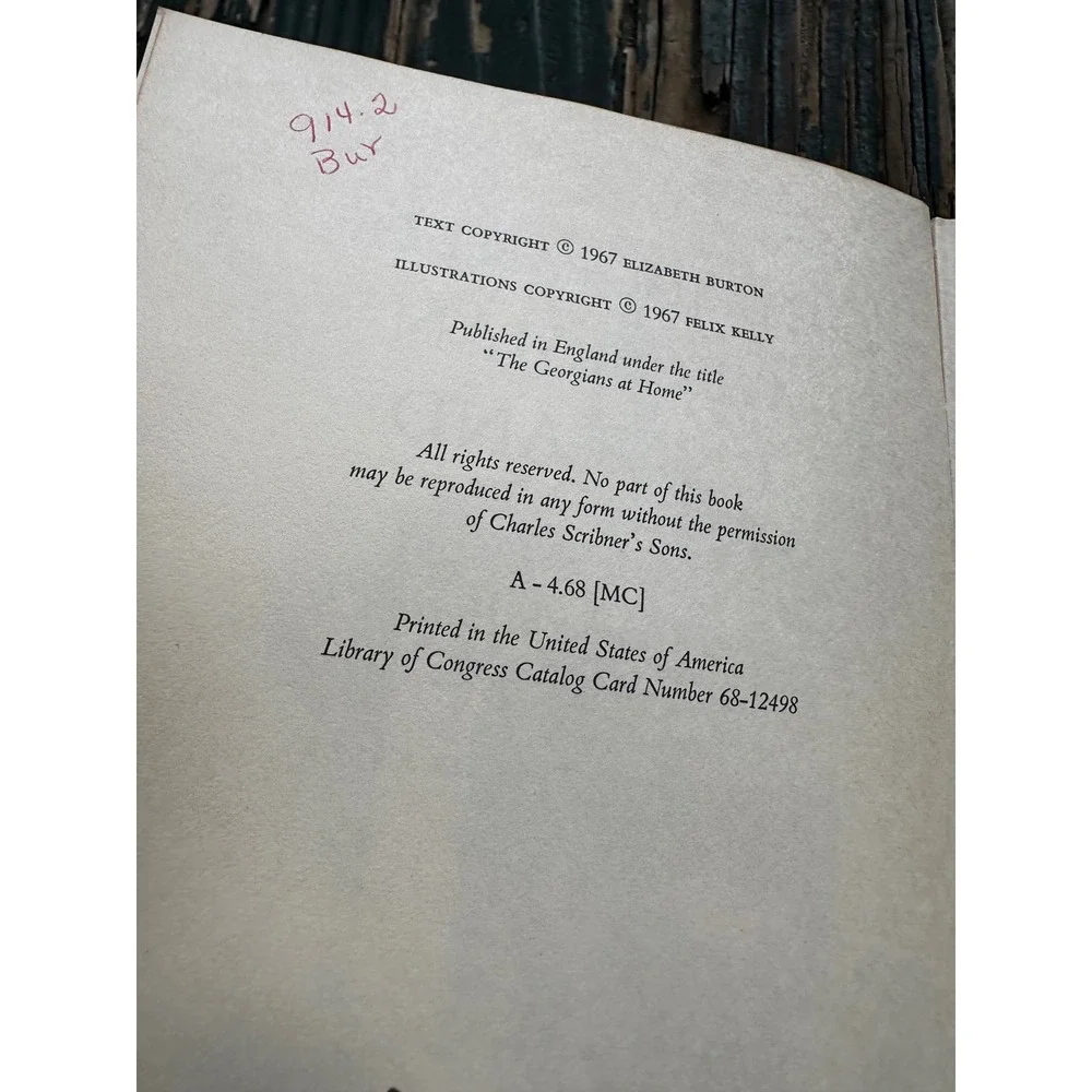 The Pageant of Georgian England‎ Elizabeth Burton 1968  Felix Kelly Illus